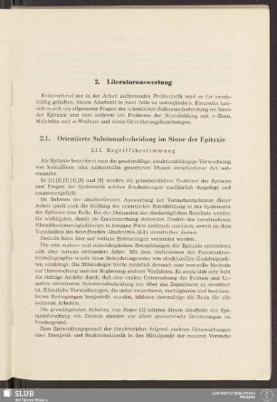 2. Literaturauswertung