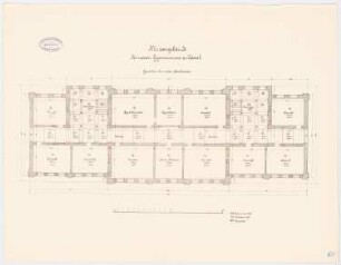 Gymnasium, Kassel Klassengebäude: Grundriss 1. OG 1:100