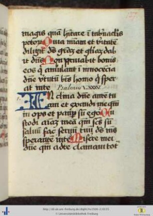 Psalmus LXXXV.