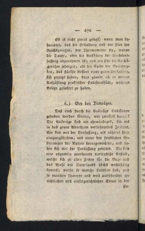 276-277, 6.) Bey den Austrägen
