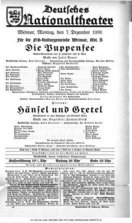 Hänsel und Gretel