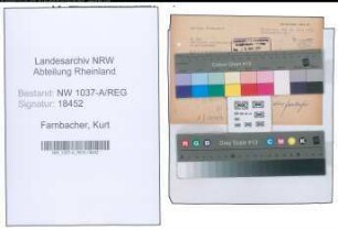 Entnazifizierung Kurt Farnbacher , geb. 04.05.1904 (Zollsekretaer)