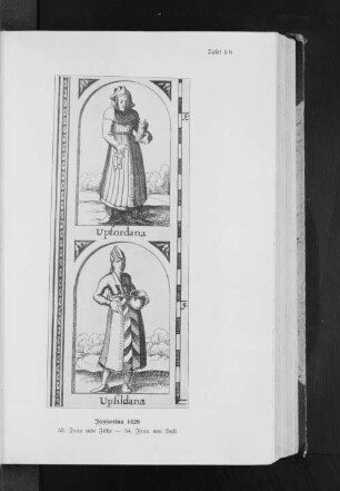 Tafel 5b. Jansonius 1629. 53. Frau von Föhr - 54. Frau von Sylt