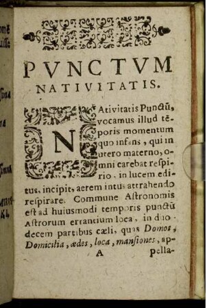 Punctum Nativitatis.