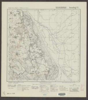 772 Freilassing ; Topographische Karte von Bayern 1:25.000 [Positionsblätter]
