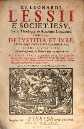 De iustitia et iure ... : libri IV.