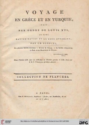 Band 3: Voyage en Grèce et en Turquie fait par ordre de Louis XVI et avec l'autorisation de la Cour Ottomane