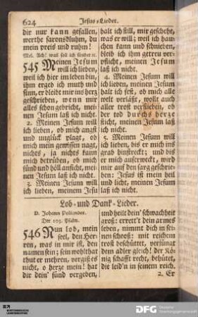 Lob- und Dank-Lieder.