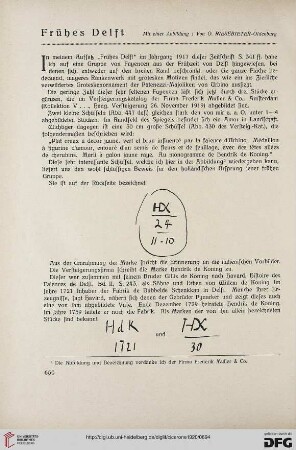 12.1920: Frühes Delft
