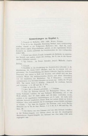 Anmerkungen zu Kapitel I.