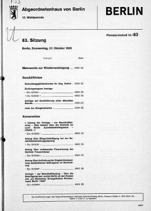 Nr. 83, 27. Oktober 1988
