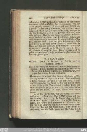 Das XLV. Capitel. Gottes Trost in Trübsal wirket in unsern Herzen Geduld.