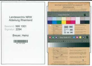 Entnazifizierung Heinz Breuer, geb. 30.10.1921 (Schlosser)