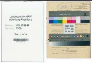 Entnazifizierung Herta Rau , geb. 23.08.1909 ()