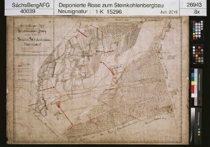Oberhohndorfer Schader-Steinkohlenbauverein, Baue auf dem Schichtenkohlenflöz (mit Nachbringungen)