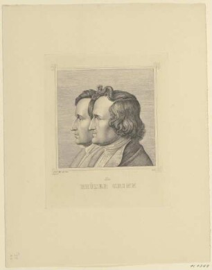 Doppelbildnis des Jacob und Wilhelm Grimm