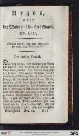 Nro. LXII