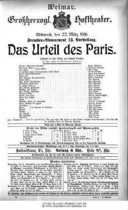 Das Urteil des Paris