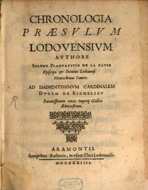 Chronologia praesulum Lodovensium