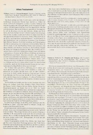 664-666 [Rezension] Thompson, Michael E., Situation and theology