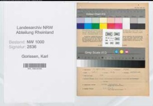 Entnazifizierung Karl Gorissen, geb. 01.04.1901 (Brandmeister)
