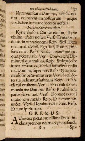 37-43, Oremus. Aurestuae ...