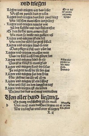 Von aller hand liegung.