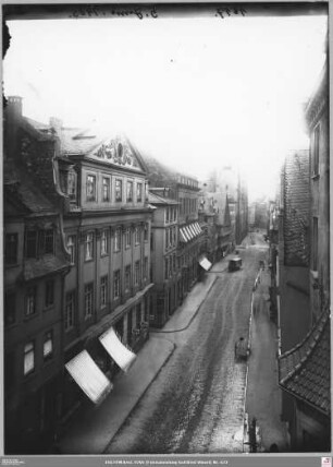 Großer Kornmarkt nach Süden, links Großer Kornmarkt 18, 14 und 12