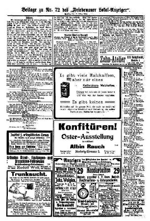 Beilage zu Nr. 72
