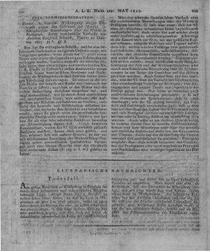 Schmidt, A. G.: Widerlegung einiger Einwürfe gegen den Gebrauch der Homilie. Rhapsodische Bemerkungen über die Würde in Predigten. Zwey homiletische Versuche. Zerbst: Füchsel 1823