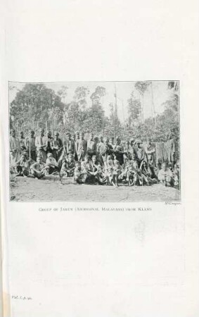 Goup of Jakun (Aboriginal Malayans) from Klang