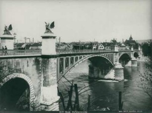 Rheinbrücken Basel, Schweiz, 1904