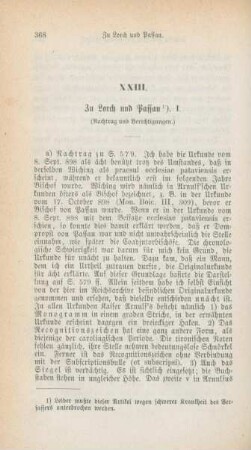 368-369 Zu Lorch und Passau : I.