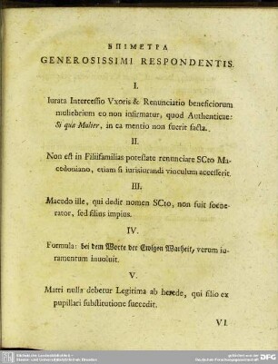 Epimetra Generosissimi Respondentis