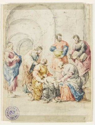 Beschneidung Christi, Blatt 5 der Folge: "Leben Christi"