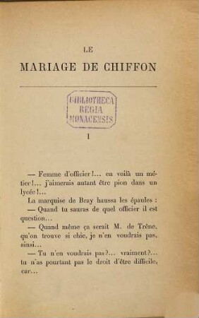 Le mariage de Chiffon