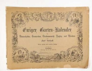 Ewiger Garten-Kalender von 1862