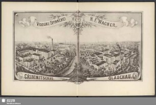 Vigogne-Spinnerei H. F. Wagner Crimmitschau Glauchau