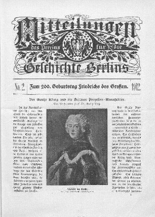 Der Große König und die Berliner Porzellan-Manufaktur