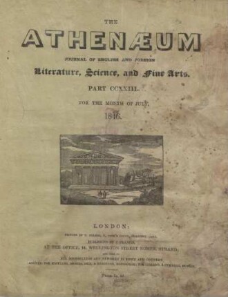 THE ATHENAEUM PART CCXXIII. - PART CCXXVIII.