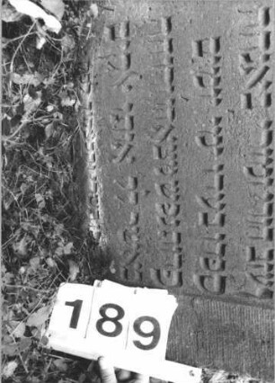 Grabstein 189 (Detailaufnahme)