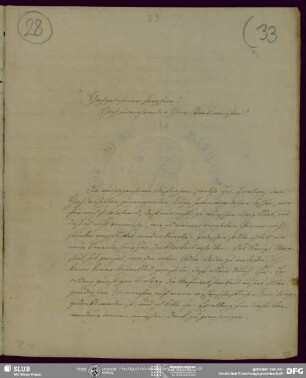 Eigenh. Briefabschrift von August Wilhelm von Schlegel an Karl Vom Stein Zum Altenstein, Bonn, 20.02.1824