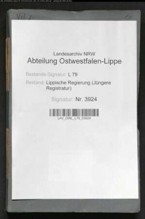 Vereinigte jüdische Gemeinde Salzuflen-Schötmar, Band 1