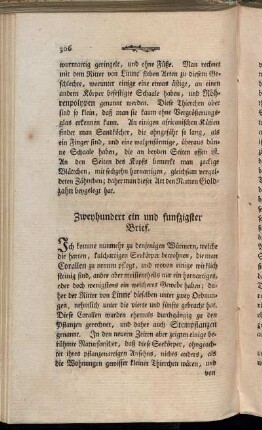 Zweyhundert ein und funfzigster Brief. - Zweyhundert und sechzigster Brief.