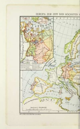 Europa zur Zeit der höchsten Machtentfaltung Frankreichs 1812