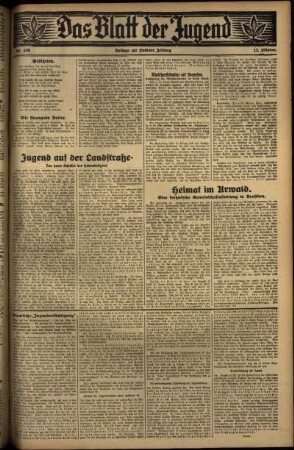 Zweite Ausgabe vom Mittwoch, den 12. Oktober 1932.