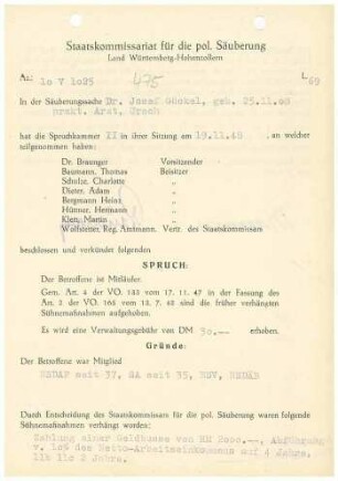 Göckel, Josef, Dr.