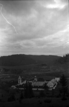 Putna: Kloster, Gesamtansicht von oben