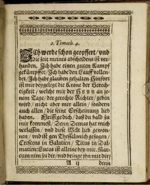 [Leichenpredigt] 2. Timoth. 4.