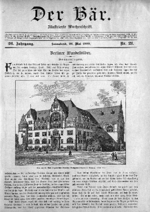 Sonnabend, 26. Mai 1900 Nr, 21